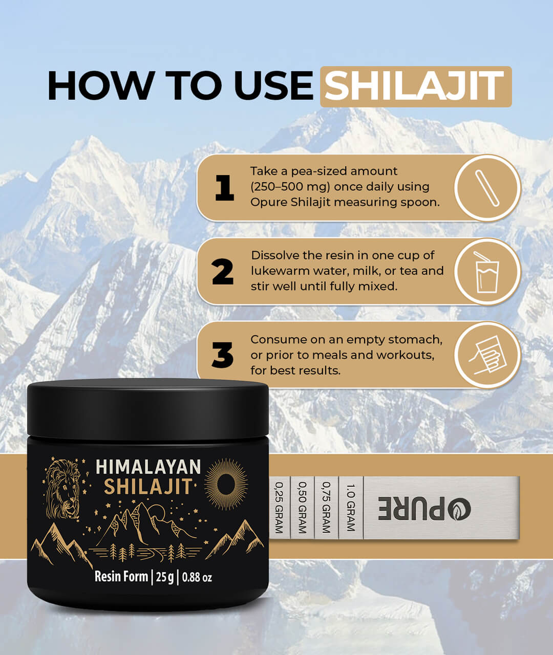 100% Pure Himalayan Shilajit Resin – Skardu Origin